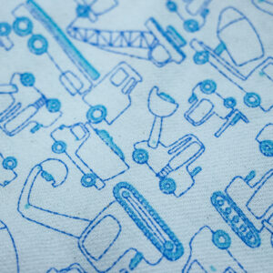 Tecido Flanela Infantil Caminhões e Maquinas