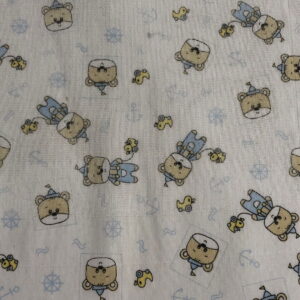 Tecido Fralda Estampado Ursinhos
