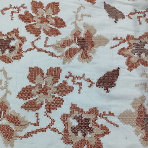 Laise Bordada Rosas Bege